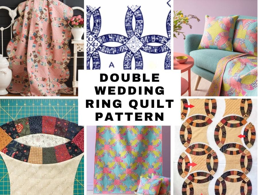 Free Double Wedding Ring Quilt Patterns ⋆ Hello Sewing